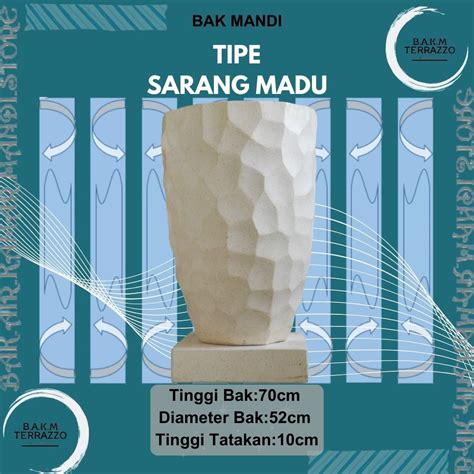 Jual BAK MANDI TERASO TIPE SARANG MADU BAK MANDI TERASO BAK MANDI