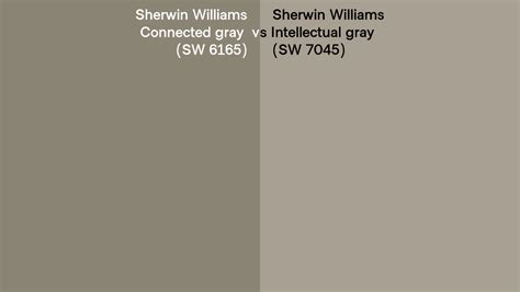 Sherwin Williams Connected Gray Vs Intellectual Gray Side By Side