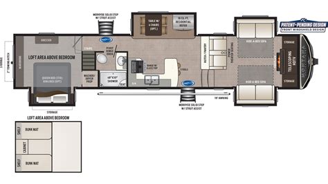 Keystone Montana High Country 377FL Floor Plan 5th Wheel