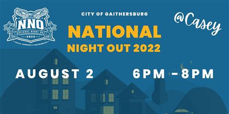 National Night Out 2022 Casey Community Center Gaithersburg 2 August