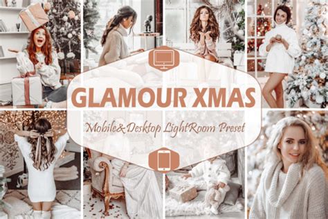 10 Glamour Xmas Mobile Lightroom Presets Graphic By Mattte Studio