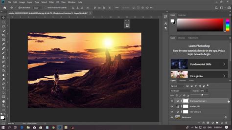 How To Create Realistic Sunset Effect In Photoshop Cc2018 Turn Day Pho Photoshop Photo