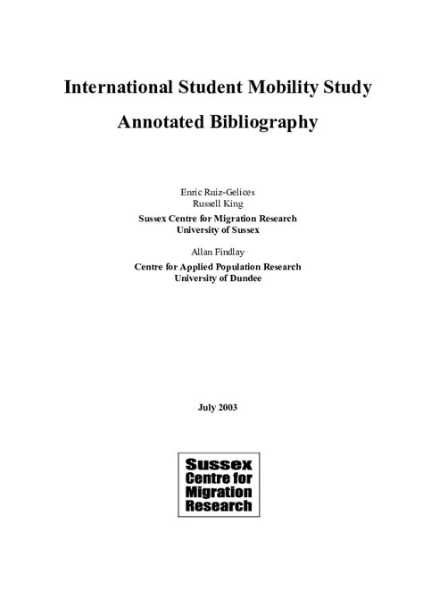 Trent University Annotated Bibliography Annotated Bibliography Trent University