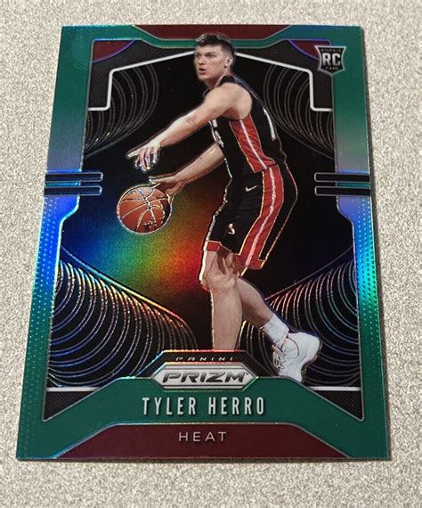 2019 20 Panini Prizm RC Green Prizm 259 Tyler Herro Heat EBay