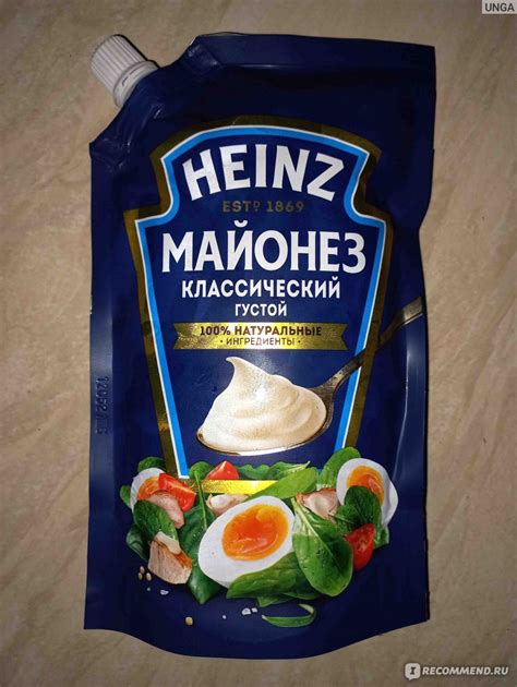 Майонез Heinz Классический Густой - «🍗 Майонез с натуральным яичным ...