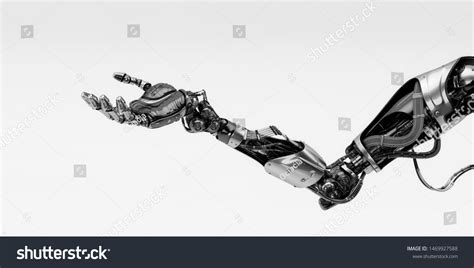 Prosthetic Handsome Robotic Arm 3d Rendering Stock Illustration ...