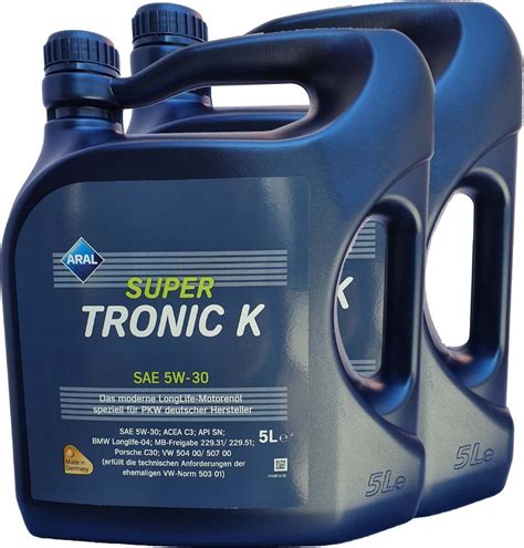 2 X 5L Aral Super Tronic 5W-30 Longlife III günstig kaufen!