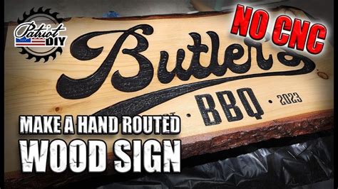 Make A Hand Routed Wood Sign Without A Cnc In 2023 Routed Wood Signs