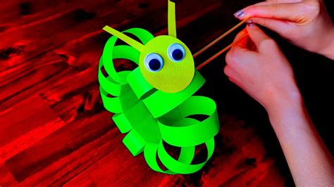 Diy ️ Kriechende Raupe ‎🐛 Papierspielzeug Toy Für Kinder 😜 Einfach