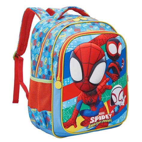 Mochila Spidey E Seus Amigos - Mochila Costas 16" Homem Aranha Spidey E Seus Amigos Xeryus - ZOOM ...