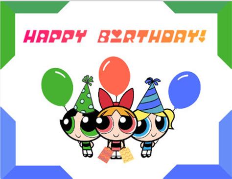 Powerpuff Girls Happy Birthday Sign Etsy