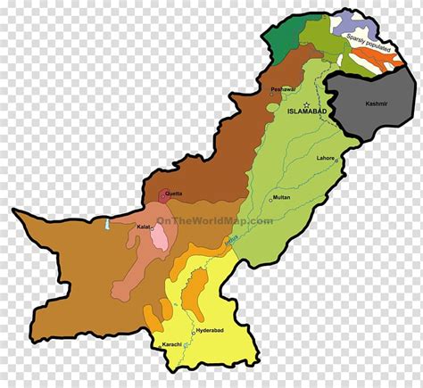 Pakistan Ethnic Groups Map