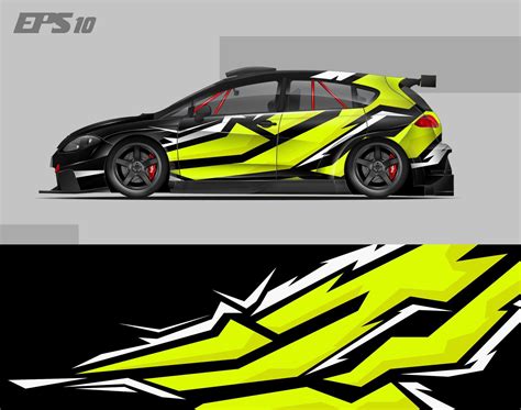 Abstract Car Wrap Design Modern Racing Background Design For Vehicle