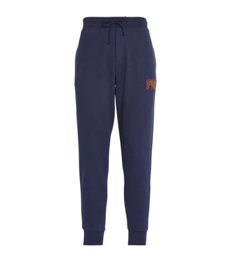 Mens Polo Ralph Lauren Navy Fleece Logo Sweatpants Harrods Uk