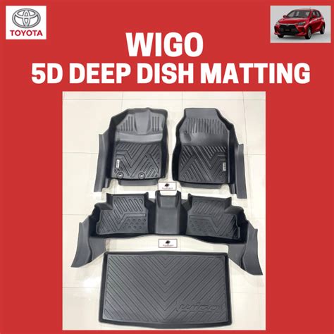 TOYOTA WIGO 2024 2025 Next Gen 5D Extended Deep Dish Matting Floor Mats