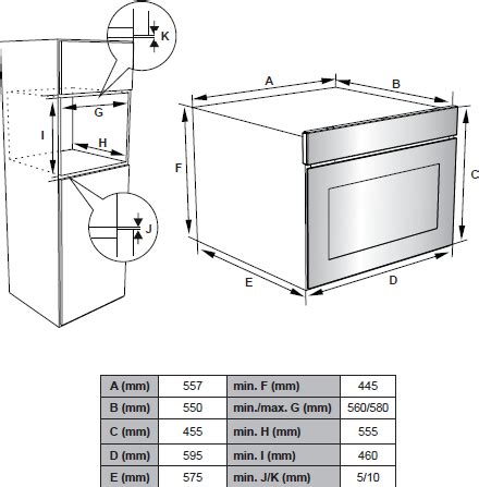 Встраиваемый компактный духовой шкаф Weissgauff EO 459 PDB купить с ...