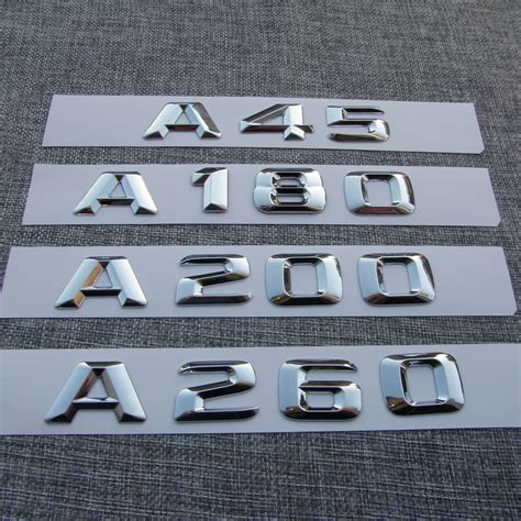 D Abs For Mercedes Benz Amg A A A A Trunk Rear Letters Word