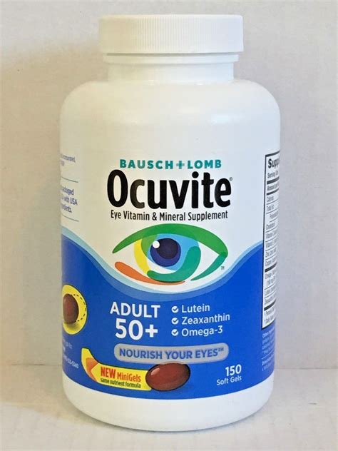 Bausch Lomb Ocuvite Adult Softgels Eye Vitamin Mineral