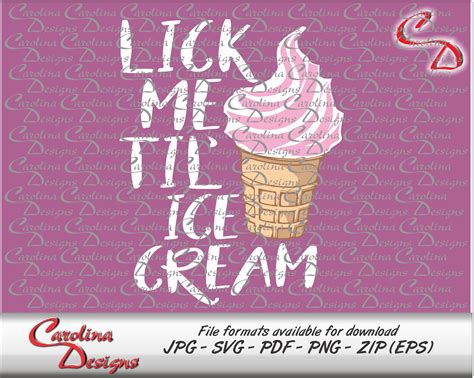 Lick Me Til Ice Cream Etsy