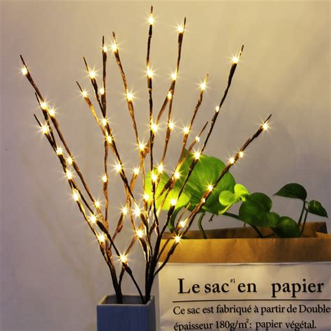 Cm Led Rose Flower Branch Light Bulbs Christm Grandado