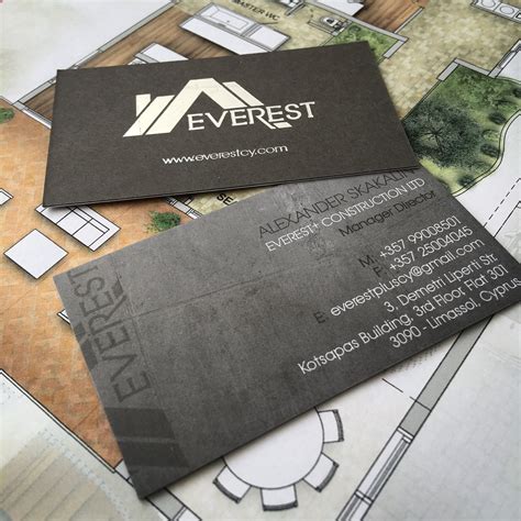 Business Cards for a Construction Company made by IDEAL Design ...