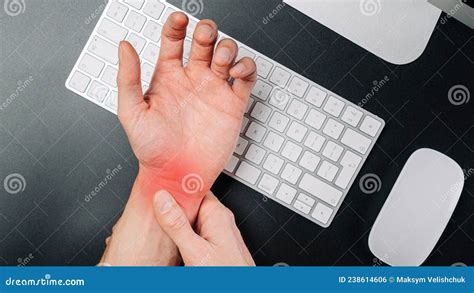 Carpal Tunnel Syndrome Hand Pain In Man Injury Wrist Arthritis Office