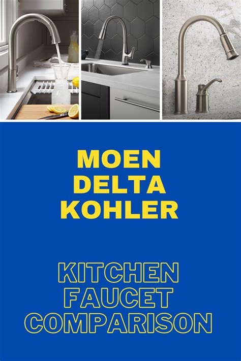 The Kitchen Faucet Comparison Is Shown In This Brochure For Kohle