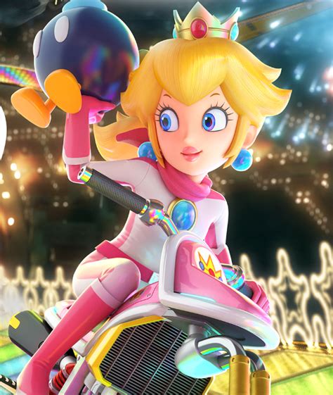 Mario Kart Peach Bike Peach And Princess Peach Image 6220561 On