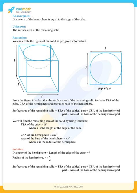 Ncert Solutions Class 10 Maths Chapter 13 Surface Area And Volumes Free Pdf