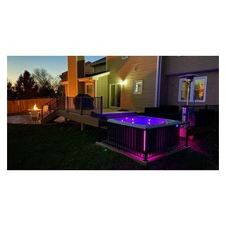 Hot Tub Timbertech Terrazza Altro Di Deck Drive Solutions Houzz