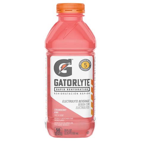 Gatorlyte Electrolyte Beverage Rapid Rehydration Strawberry Kiwi