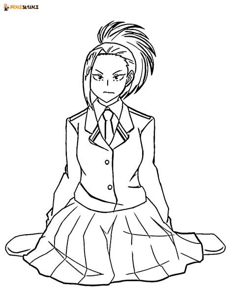 Momo Yaoyorozu Y Kyoka Jiro Coloring Pages Momo Yaoyorozu Coloring Images And Photos Finder