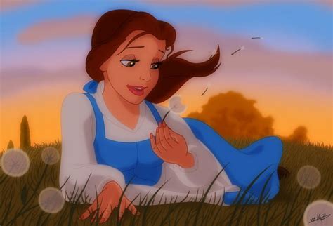 Belle And Her Dandelions Disney Princess Fan Art Belle Disney Disney Art