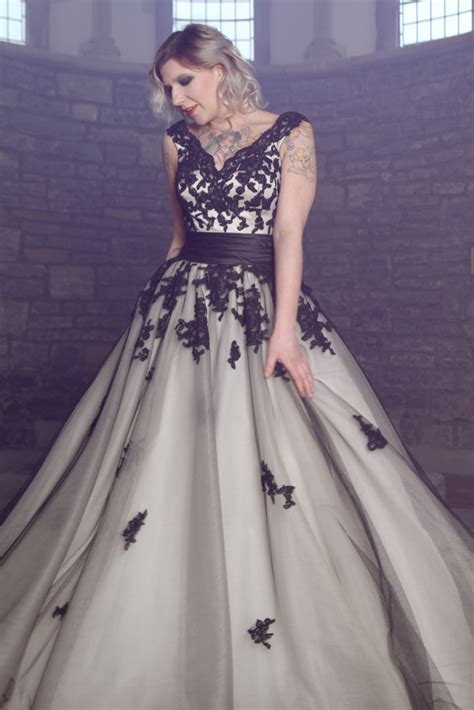 Glastonbury Gothic Same Sex Wedding Styled Shoot Unconventional Wedding