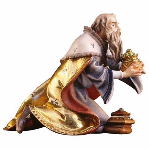 Melchior Saracen Wise King Kneeling Cm 50 19 7 Inch Hand Painted