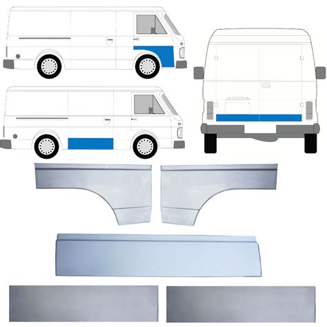 Volkswagen Lt 28 1975 1996 Reparaturblech TÜr Satz