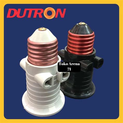 Jual Fitting Kombinasi Fitting Lampu Kombinasi Dutron Warna Hitam Putih