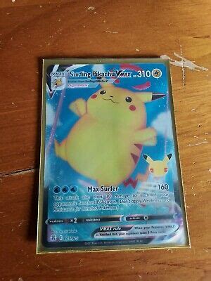 Pokémon TCG Surfing Pikachu VMAX Celebrations 009 025 Holo Ultra Rare