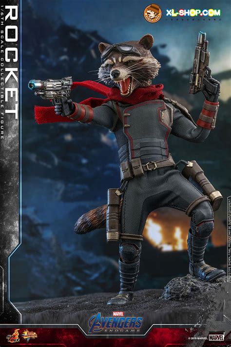 Hot Toys MMS Avengers Endgame Th Scale Rocket Collectible Figure Ship Q Q