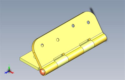 活动合页solidworks 2018模型图纸下载 懒石网