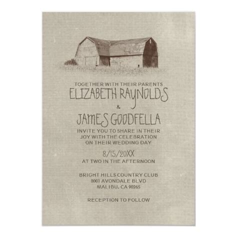 Farm Wedding Invitations | Zazzle