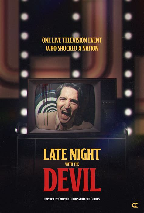 Late Night With The Devil 2024 Alternative Poster Poster By Clemsoh