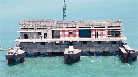 New Pamban Bridge Construction Work 85 Completed New Pamban Bridge