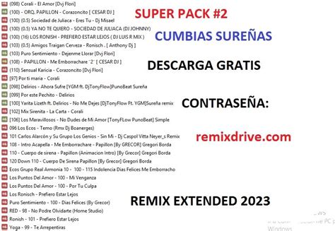 Cumbias Tropicales Bailables Pack 11 Agosto 2024 Utilidades Djs