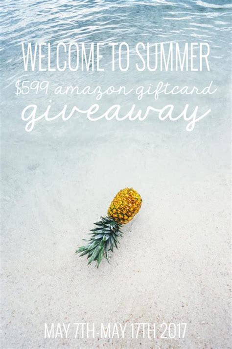 Welcome To Summer Amazon Card Giveaway The Idea Room