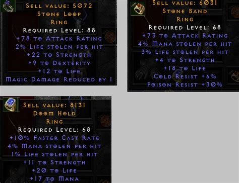 Few New Crafted Rings Ar Str Dex Fcr Duel Leech Topic D2jsp