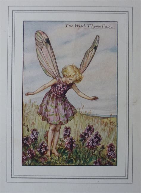 The Wild Thyme By Cicely Mary Barker 1925 Print Flower Etsy Cicely