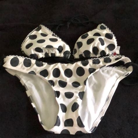 Guess Swim Guess Polka Dot String Bikini Poshmark