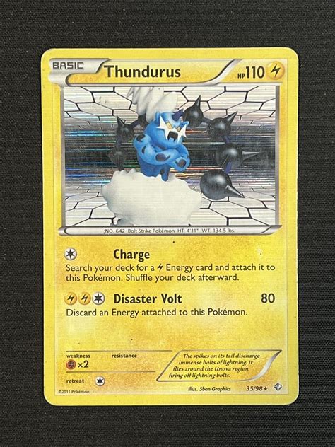 Thundurus 35 98 Holo Emerging Powers Pokémon TCG Black White 2 Rare