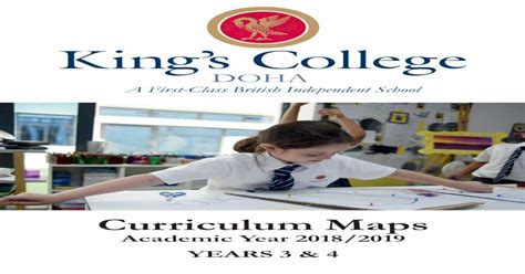 Curriculum Maps - kingscollegedoha.com · Quran: Surat as-Shams and surat al-Layl, tafsir surat ...